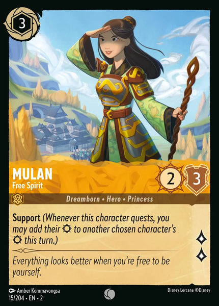 Mulan - Free Spirit (015/204) [Rise of the Floodborn]