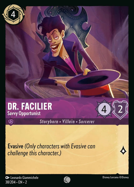 Dr. Facilier - Savvy Opportunist (038/204) [Rise of the Floodborn]