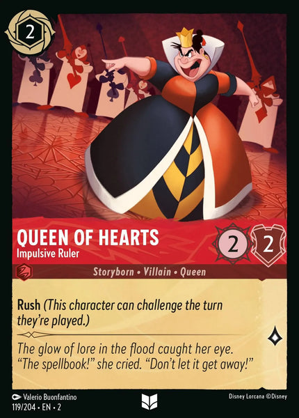 Queen of Hearts - Impulsive Ruler (119/204) [Rise of the Floodborn]