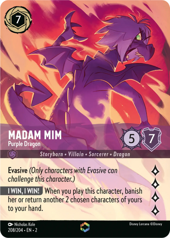 Madam Mim - Purple Dragon (208/204) [Rise of the Floodborn]