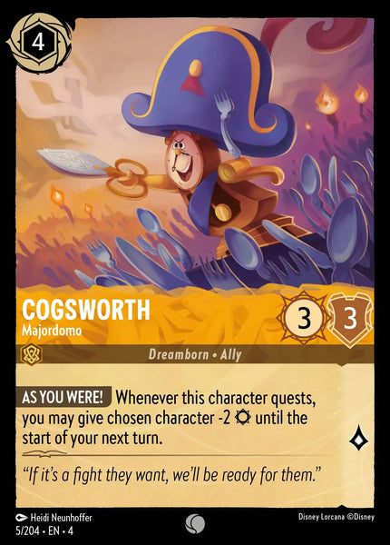 Cogsworth - Majordomo (005/204) [Ursula's Return]