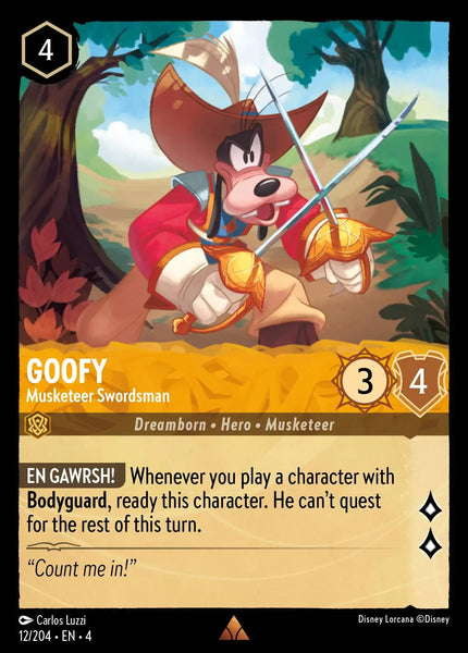 Goofy - Musketeer Swordsman (012/204) [Ursula's Return]