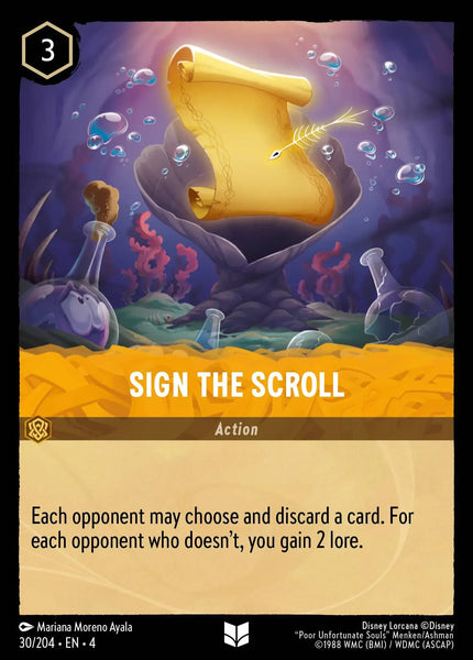 Sign The Scroll (030/204) [Ursula's Return]