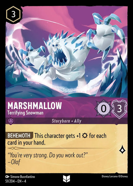 Marshmallow - Terrifying Snowman (051/204) [Ursula's Return]