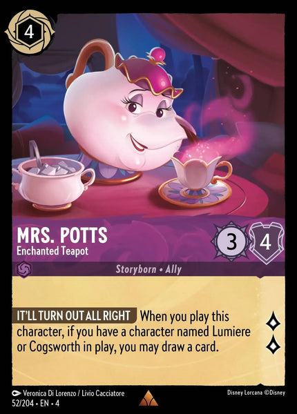 Mrs. Potts - Enchanted Teapot (052/204) [Ursula's Return]