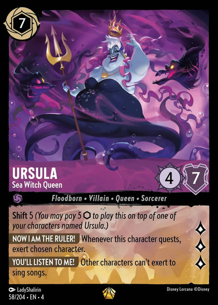 Ursula - Sea Witch Queen (058/204) [Ursula's Return]