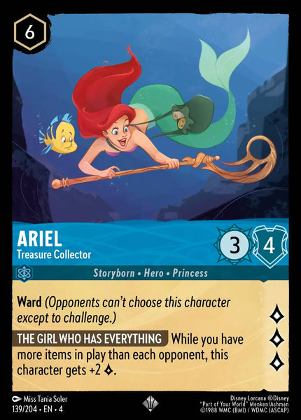 Ariel - Treasure Collector (139/204) [Ursula's Return]