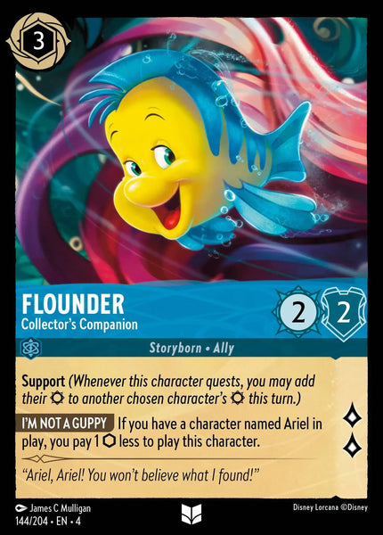 Flounder - Collector's Companion (144/204) [Ursula's Return]