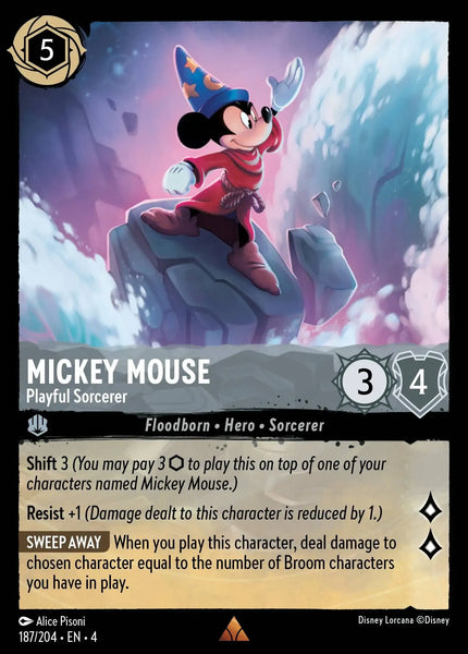 Mickey Mouse - Playful Sorcerer (187/204) [Ursula's Return]