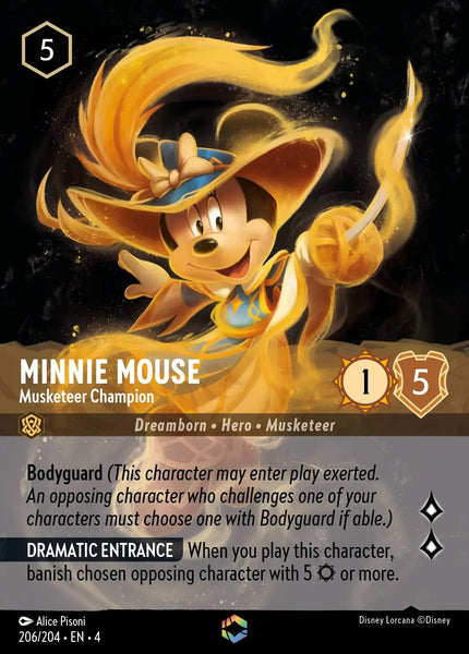 Minnie Mouse - Musketeer Champion (206/204) [Ursula's Return]