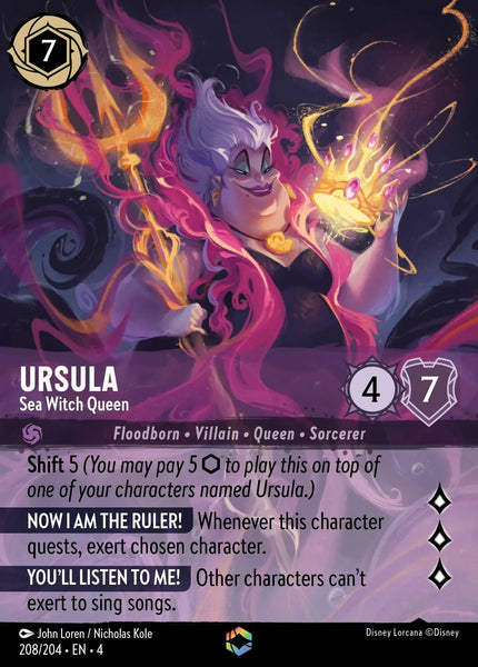 Ursula - Sea Witch Queen (208/204) [Ursula's Return]