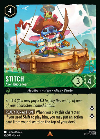 Stitch - Alien Buccaneer (072/204) [Azurite Sea]