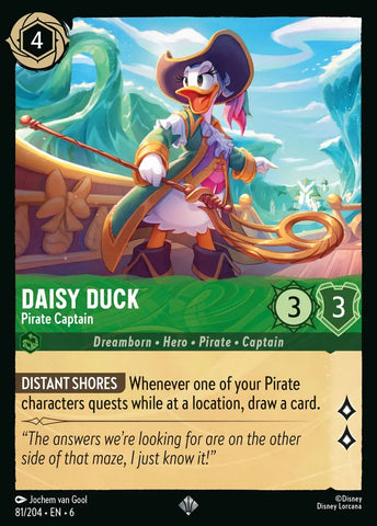 Daisy Duck - Pirate Captain (081/204) [Azurite Sea]