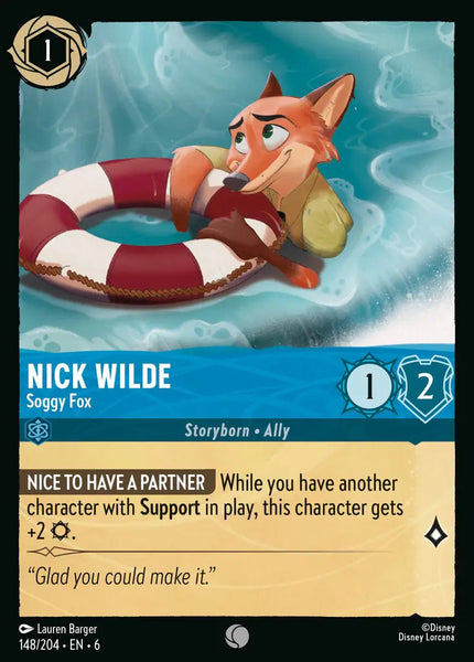 Nick Wilde - Soggy Fox (148/204) [Azurite Sea]