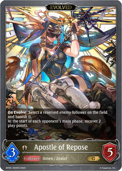 Apostle of Repose (Evolved) - BP05-090EN