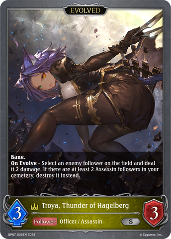 Troya, Thunder of Hagelberg (Evolved) - BP07-026EN