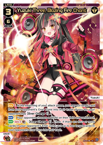 Yuzuki Three, Blazing Fire Chant (LR) - WXDi-P06-011R[EN]