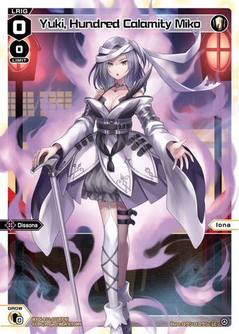 Yuki, Hundred Calamity Miko (Foil) - WXDi-P12-011P[EN]