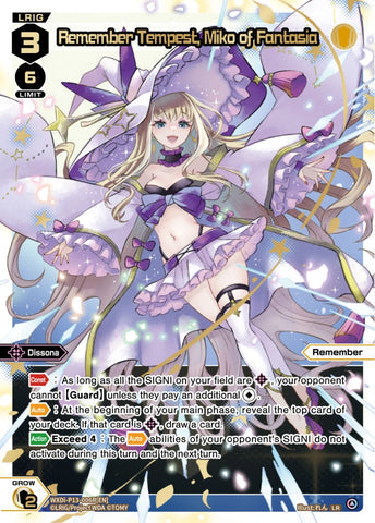 Remember Tempest, Miko of Fantasia (LR) - WXDi-P13-006R[EN]