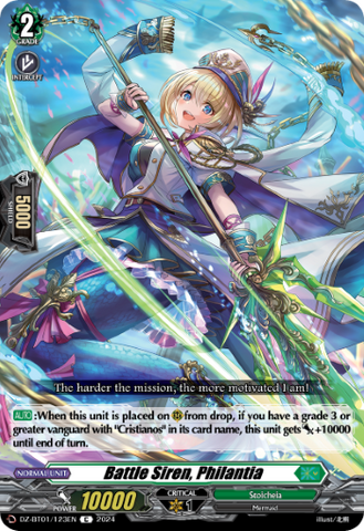 Battle Siren, Philantia - DZ-BT01/123EN