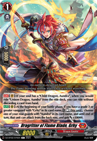 Dragritter of Flame Blade, Grhy - DZ-BT02/070EN