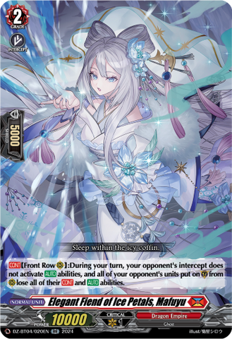 Elegant Fiend of Ice Petals, Mafuyu - DZ-BT04/020EN