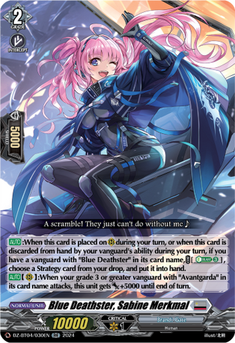 Blue Deathster, Sabine Merkmal - DZ-BT04/030EN