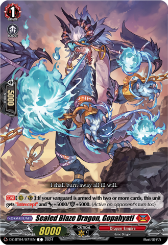 Sealed Blaze Dragon, Gopahyati - DZ-BT04/071EN