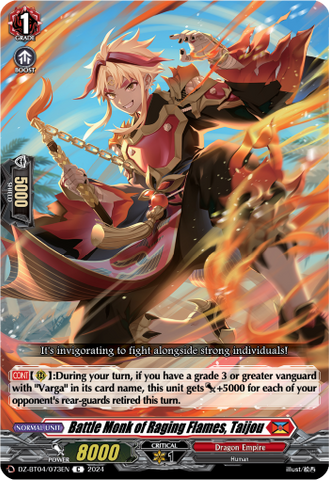 Battle Monk of Raging Flames, Taijou - DZ-BT04/073EN