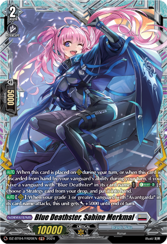 Blue Deathster, Sabine Merkmal (FR) - DZ-BT04/FR20EN