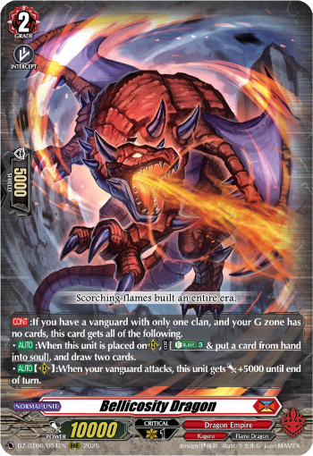 Bellicosity Dragon - DZ-BT06/004EN