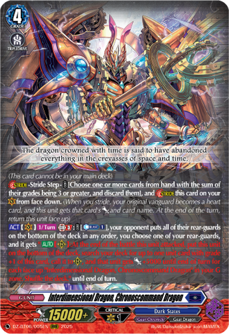 Interdimensional Dragon, Chronoscommand Dragon - DZ-BT06/005EN