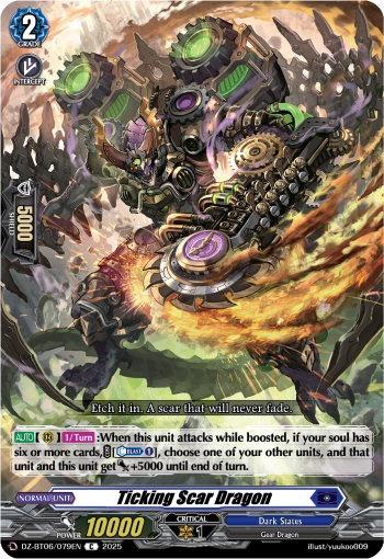 Ticking Scar Dragon - DZ-BT06/079EN