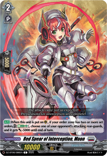 Red Spear of Interception, Muon - DZ-BT06/086EN