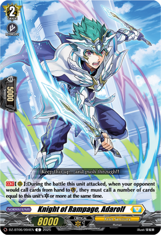 Knight of Rampage, Adarolf - DZ-BT06/094EN