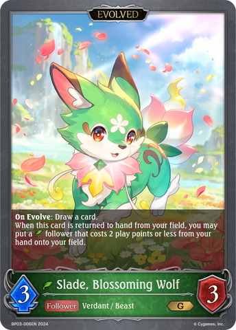 Slade, Blossoming Wolf (Evolved) - BP03-006EN