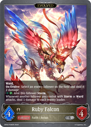 Ruby Falcon (Evolved) (P) - BP03-P28EN