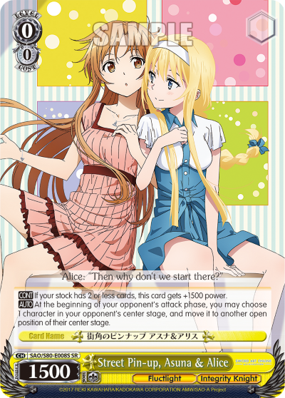 Street Pin-up, Asuna & Alice (SR)