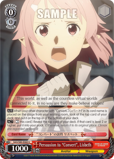 Persuasion to "Convert", Lisbeth