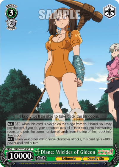 Diane: Hypnotized (SDS/SX03-034 U) [The Seven Deadly Sins]