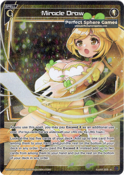 Miracle Draw (Foil) - WXDi-P03-054P[EN]