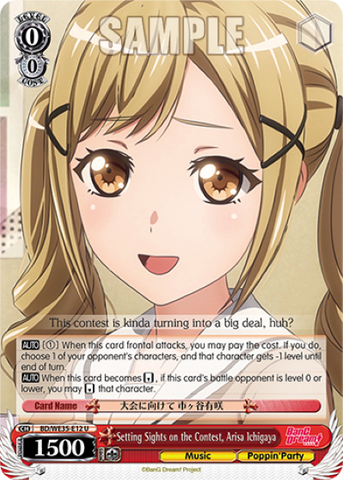 Setting Sights on the Contest, Arisa Ichigaya (Foil) - BD/WE35-E12