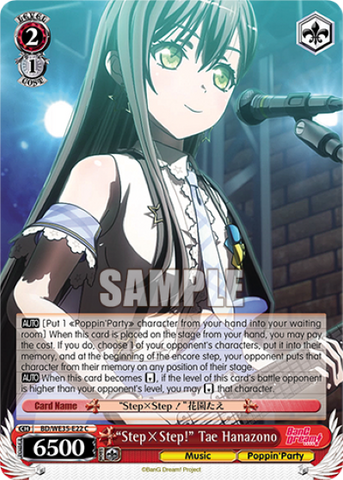 "Step×Step！" Tae Hanazono (Foil) - BD/WE35-E22