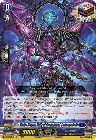 Hades Dragon Deity of Resentment, Gallmageheld - D-BT01/016EN