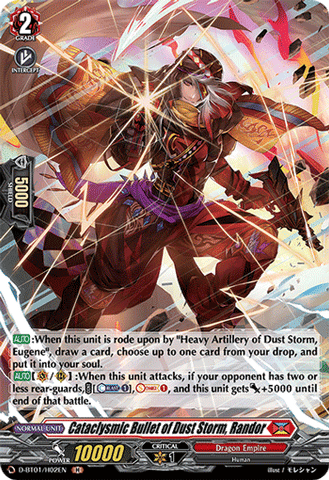 Cataclysmic Bullet of Dust Storm, Randor (Holo) - D-BT01/H02EN