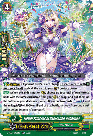 Flower Princess of Dedication, Robertina - D-PS01/048EN