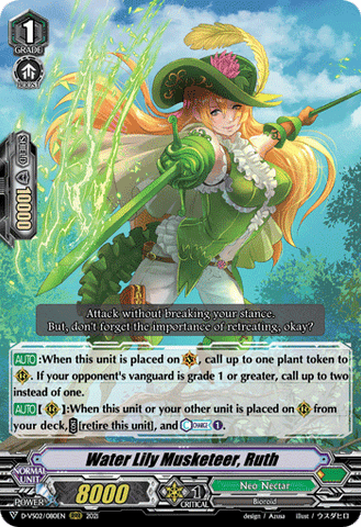 Water Lily Musketeer, Ruth - D-VS02/080EN